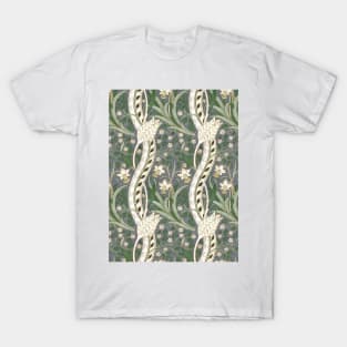 John Henry Dearle Daffodil Chintz Desaturated Colors T-Shirt